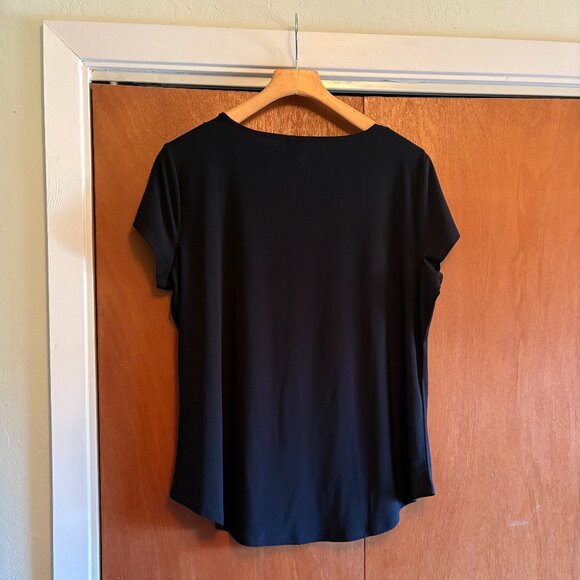 Roz & Ali – Cap Sleeve Pullover – XL – Black - Picture 2 of 5